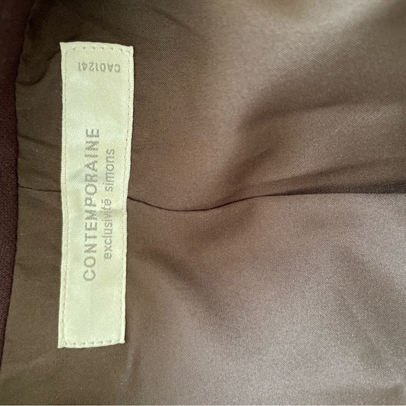 Simons Dark Brown Blazer, Size 12 - Picture 3 of 3